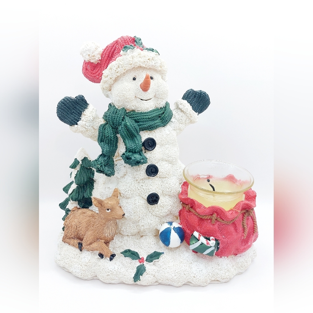 2000 Lincolnshire Collection "SNOWMAN CANDLE LIGHT"‎ figurine with box